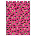 Little Green Alien UFO Print Curtain