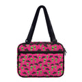 Little Green Alien UFO Print Double Strap Bible Bag