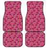 Little Green Alien UFO Print Front and Back Car Floor Mats