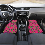 Little Green Alien UFO Print Front and Back Car Floor Mats