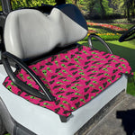 Little Green Alien UFO Print Golf Cart Seat Cover