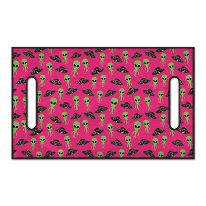 Little Green Alien UFO Print Golf Cart Seat Cover