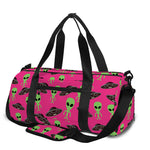 Little Green Alien UFO Print Gym Bag