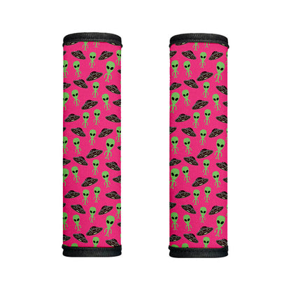 Little Green Alien UFO Print Handle Covers