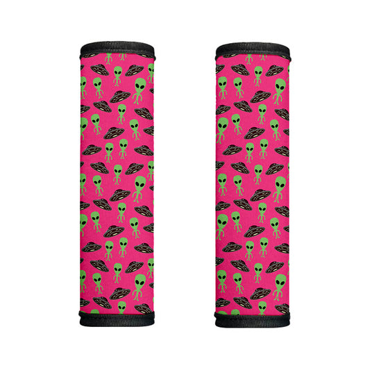 Little Green Alien UFO Print Handle Covers