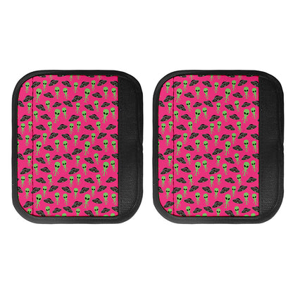 Little Green Alien UFO Print Handle Covers
