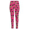 Little Green Alien UFO Print High-Waisted Pocket Leggings