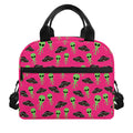 Little Green Alien UFO Print Insulated Lunch Bag