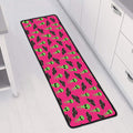 Little Green Alien UFO Print Long Kitchen Mat
