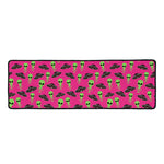 Little Green Alien UFO Print Long Kitchen Mat
