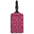 Little Green Alien UFO Print Luggage Tag