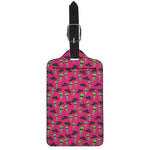 Little Green Alien UFO Print Luggage Tag