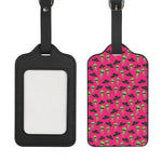 Little Green Alien UFO Print Luggage Tag
