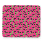 Little Green Alien UFO Print Mouse Pad