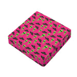 Little Green Alien UFO Print Outdoor Seat Cushion Cover
