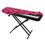 Little Green Alien UFO Print Piano Keyboard Cover