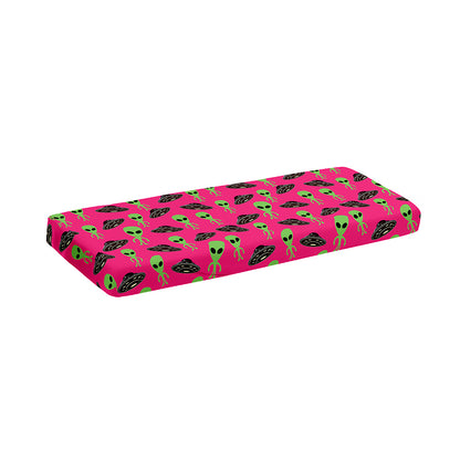 Little Green Alien UFO Print Piano Keyboard Cover