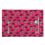 Little Green Alien UFO Print Placemat