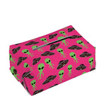 Little Green Alien UFO Print Rectangle Tissue Box Cover
