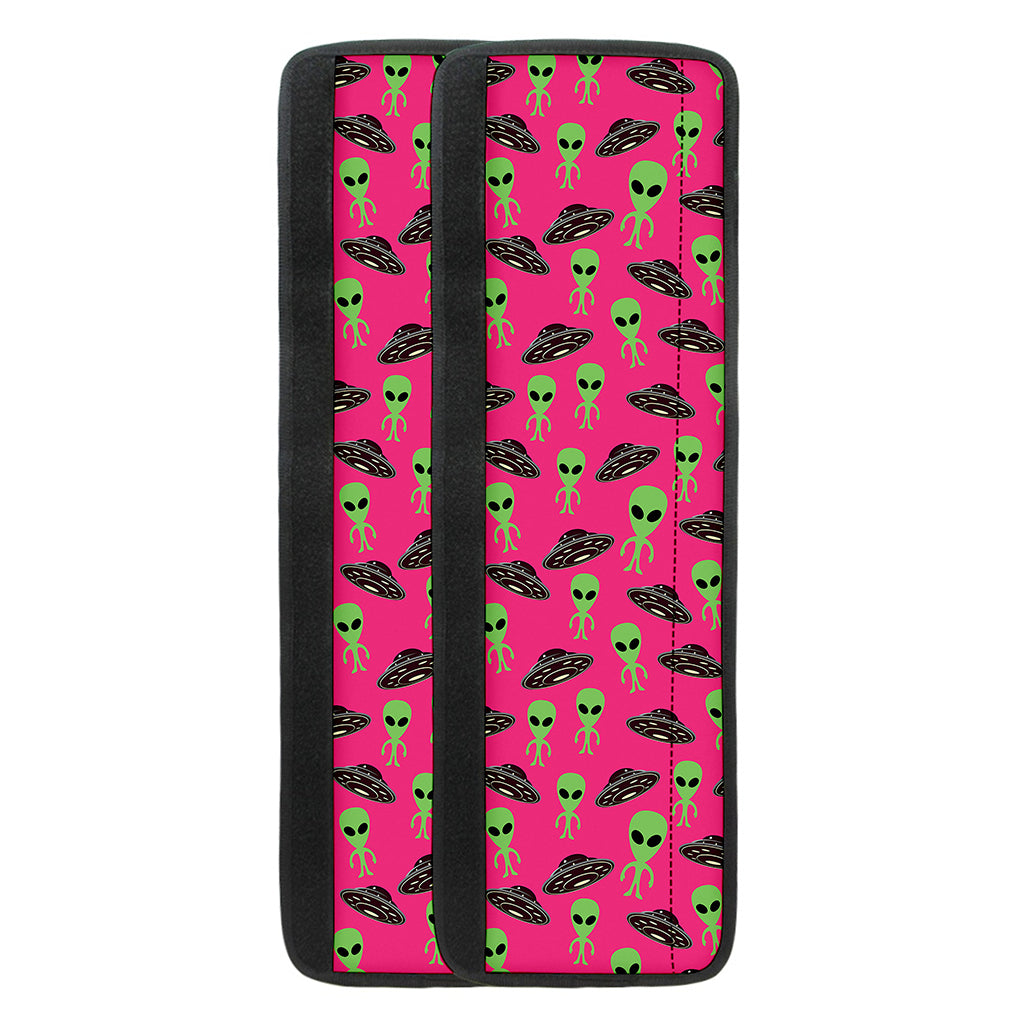 Little Green Alien UFO Print Refrigerator Handle Covers