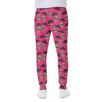 Little Green Alien UFO Print Scuba Joggers