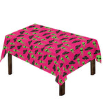 Little Green Alien UFO Print Tablecloth