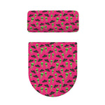 Little Green Alien UFO Print Toilet Lid And Tank Cover Set