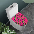 Little Green Alien UFO Print Toilet Lid Cover