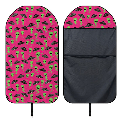 Little Green Alien UFO Print Waterproof Car Seat Cover