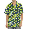 Little Green Dinosaur Pattern Print Aloha Shirt