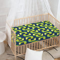 Little Green Dinosaur Pattern Print Baby Crib Sheet
