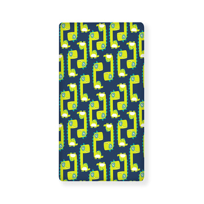 Little Green Dinosaur Pattern Print Baby Crib Sheet