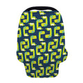 Little Green Dinosaur Pattern Print Baby Seat Cover