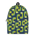 Little Green Dinosaur Pattern Print School Backpack