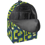Little Green Dinosaur Pattern Print Backpack