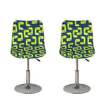 Little Green Dinosaur Pattern Print Bar Stool Covers