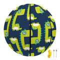 Little Green Dinosaur Pattern Print Basketball
