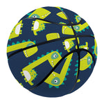 Little Green Dinosaur Pattern Print Basketball