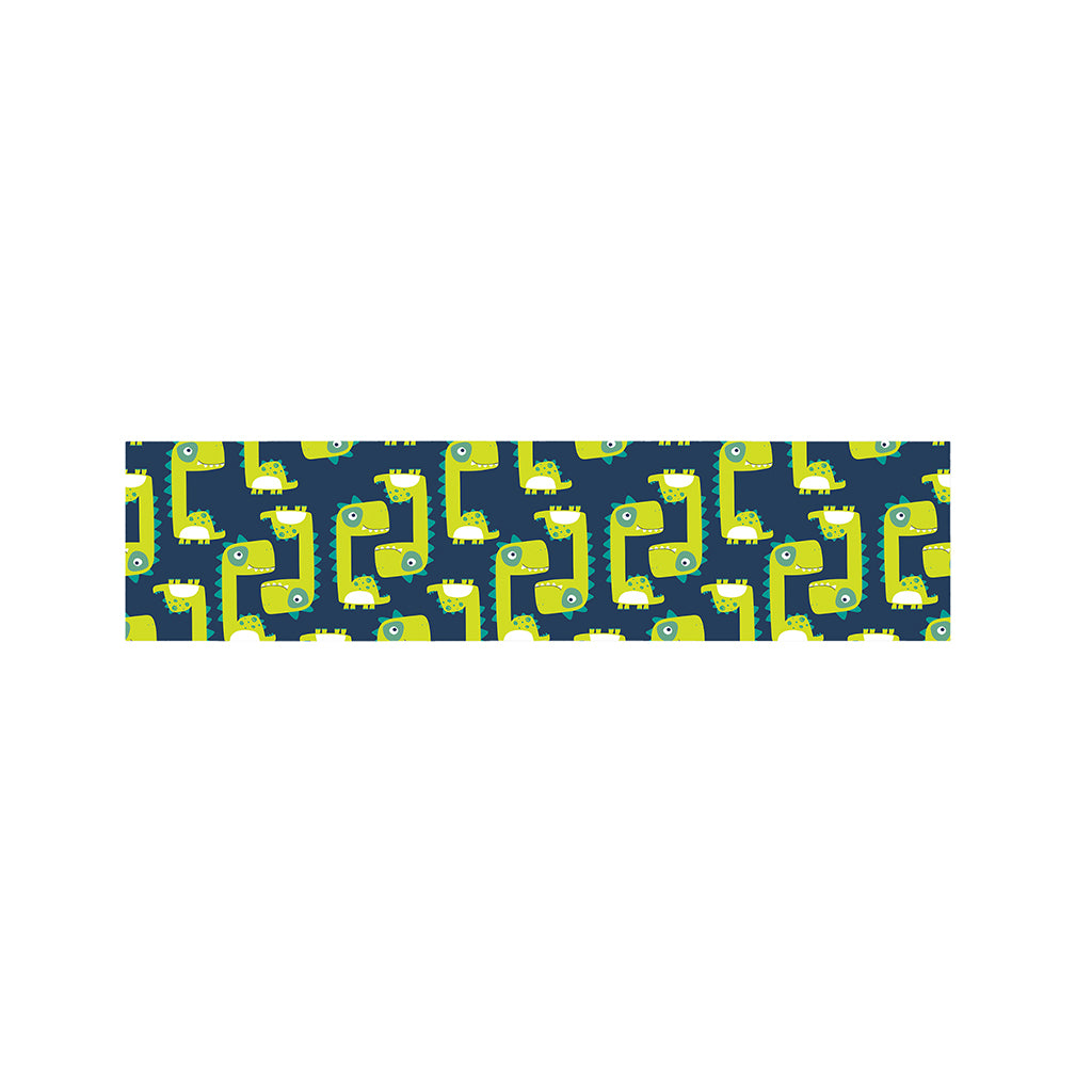 Little Green Dinosaur Pattern Print Bed Runner