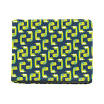 Little Green Dinosaur Pattern Print Bifold Wallet