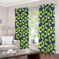 Little Green Dinosaur Pattern Print Dimout Grommet Curtains