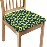 Little Green Dinosaur Pattern Print Chair Cushion Cover