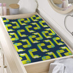 Little Green Dinosaur Pattern Print Changing Pad Cover