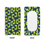 Little Green Dinosaur Pattern Print Changing Pad Cover