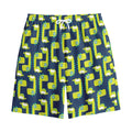 Little Green Dinosaur Pattern Print Cotton Shorts