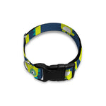 Little Green Dinosaur Pattern Print Dog Collar