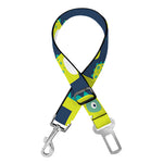 Little Green Dinosaur Pattern Print Dog Seat Belt