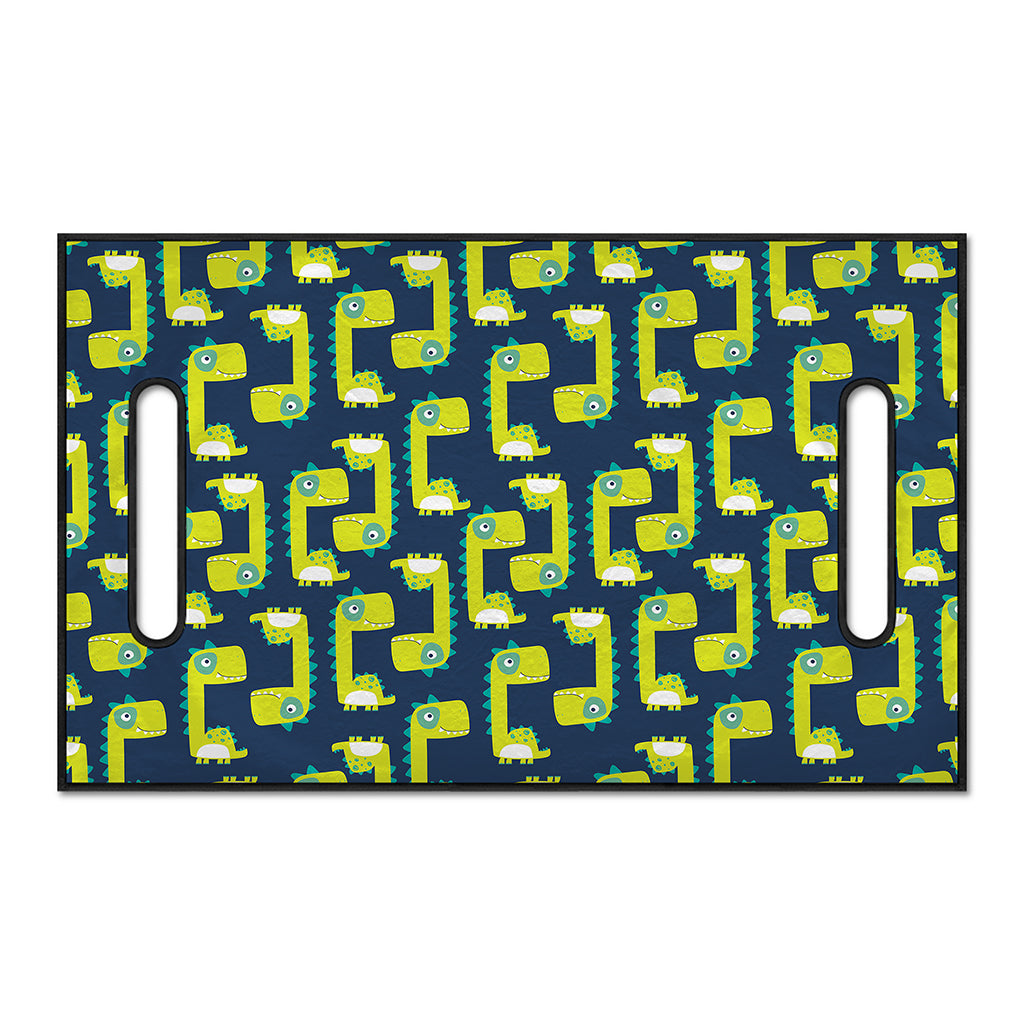 Little Green Dinosaur Pattern Print Golf Cart Seat Cover