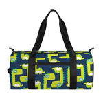 Little Green Dinosaur Pattern Print Gym Bag