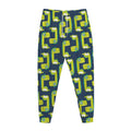 Little Green Dinosaur Pattern Print Jogger Pants